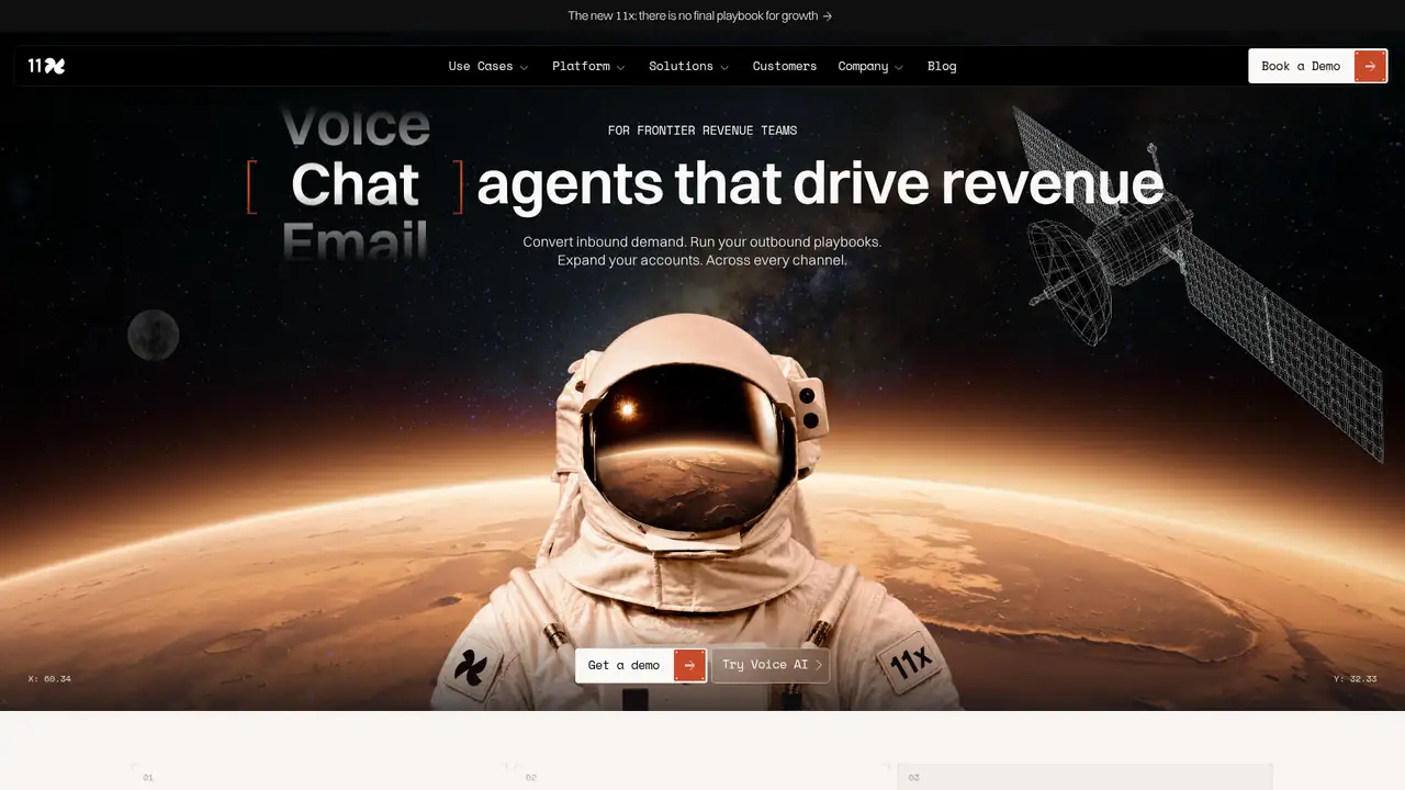 11x website screenshot