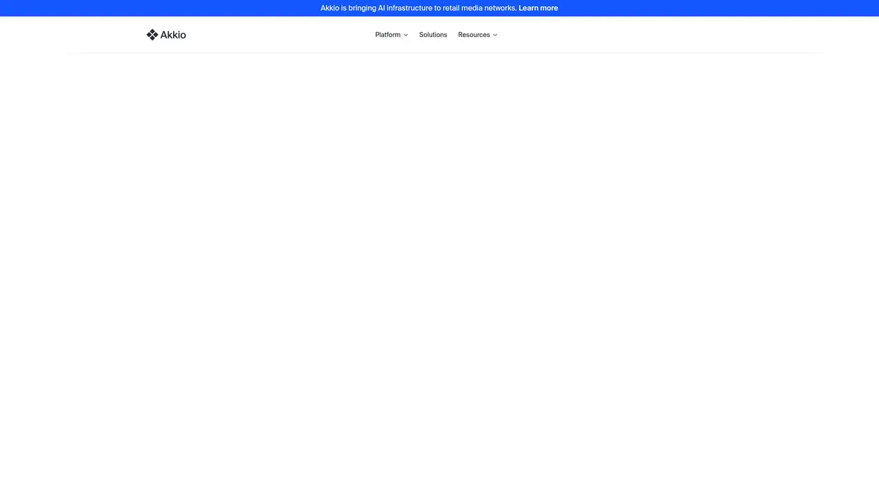 Akkio website screenshot