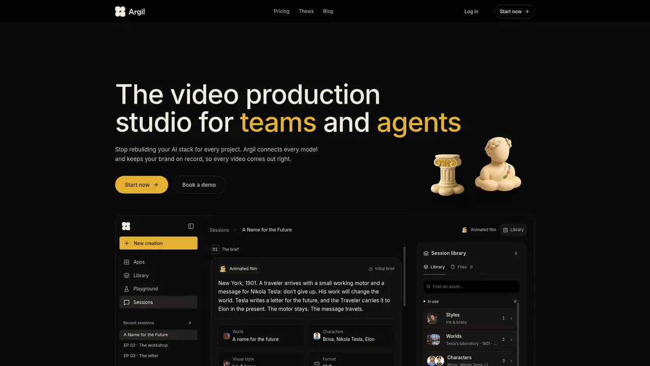 Argil website screenshot