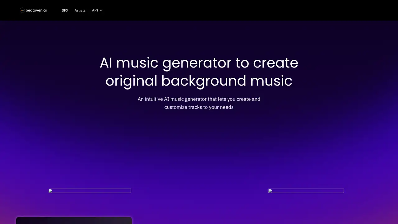 Beatoven.ai website screenshot