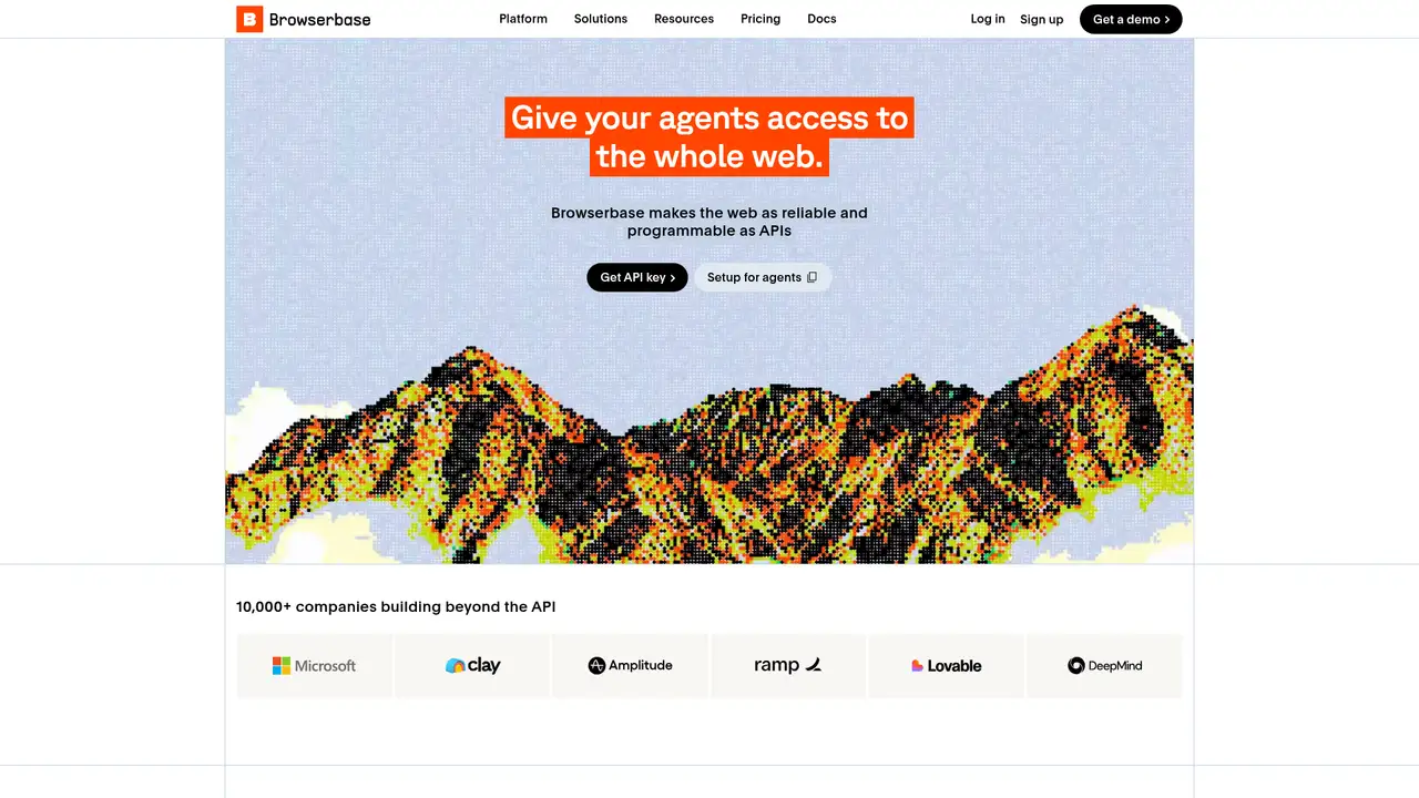 Browserbase website screenshot
