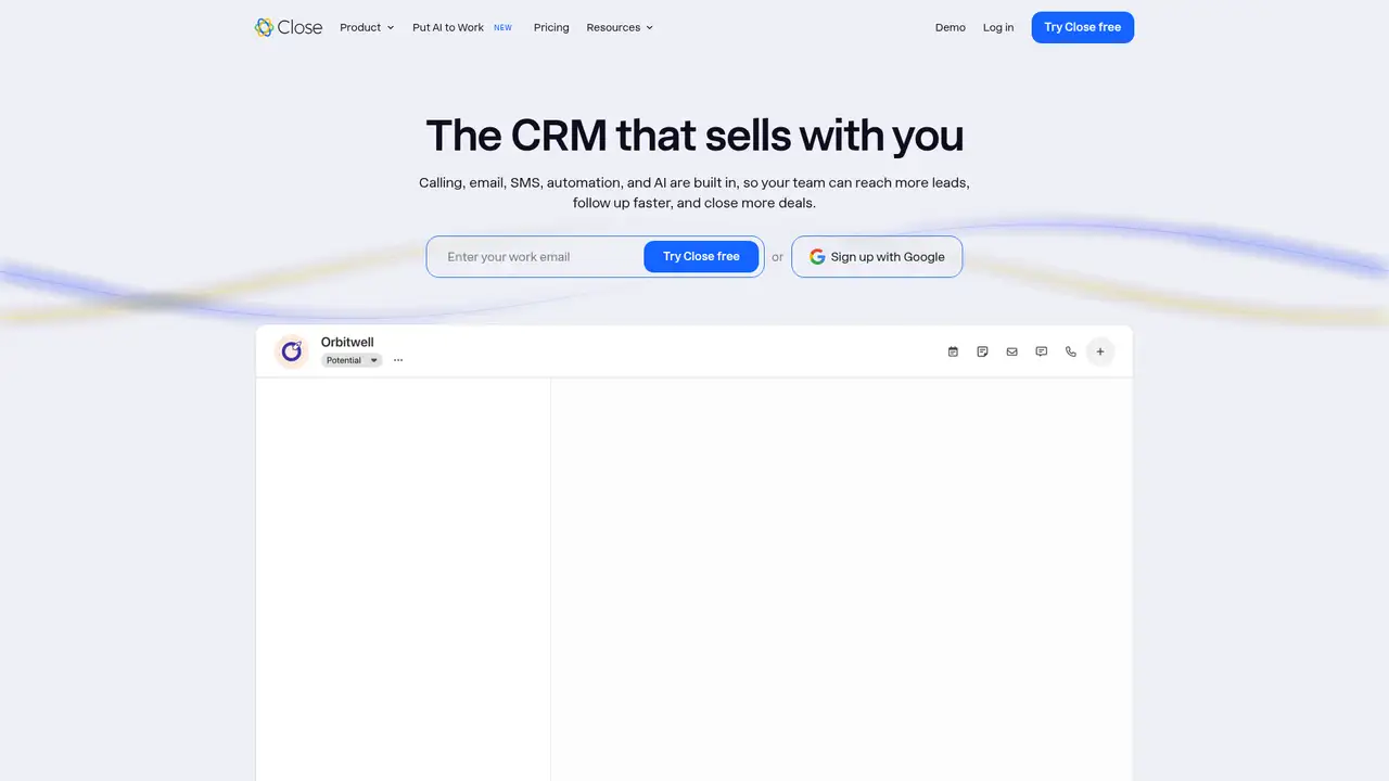 Close website screenshot