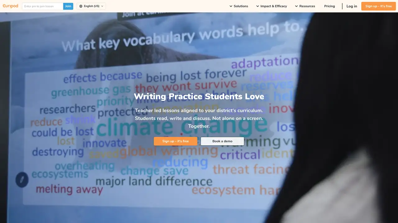 Curipod website screenshot