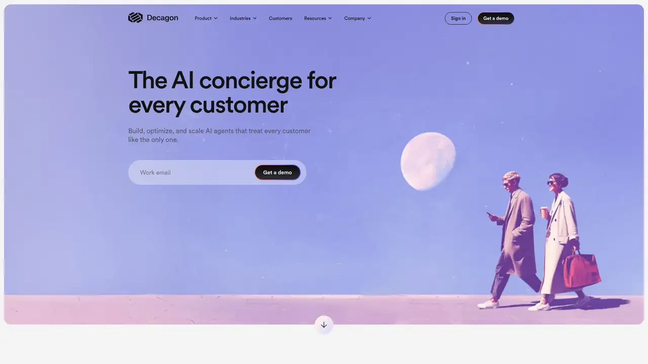 Decagon website screenshot