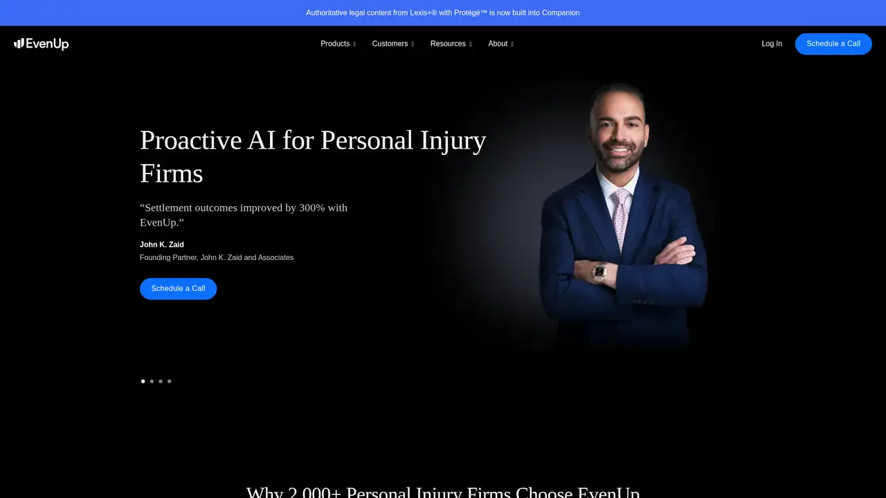 EvenUp website screenshot