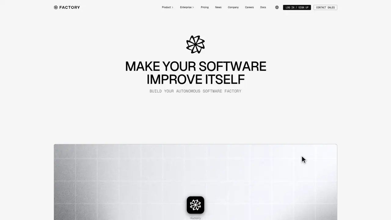 Factory Droid website screenshot