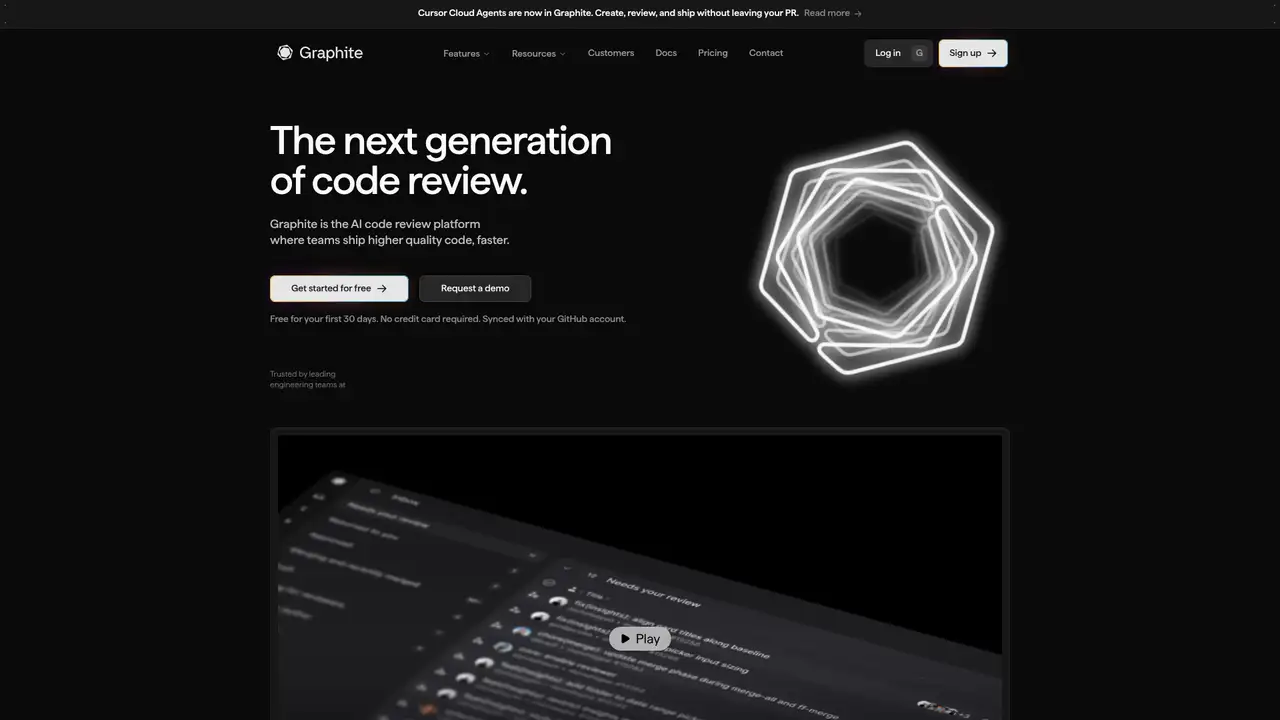 Graphite website screenshot