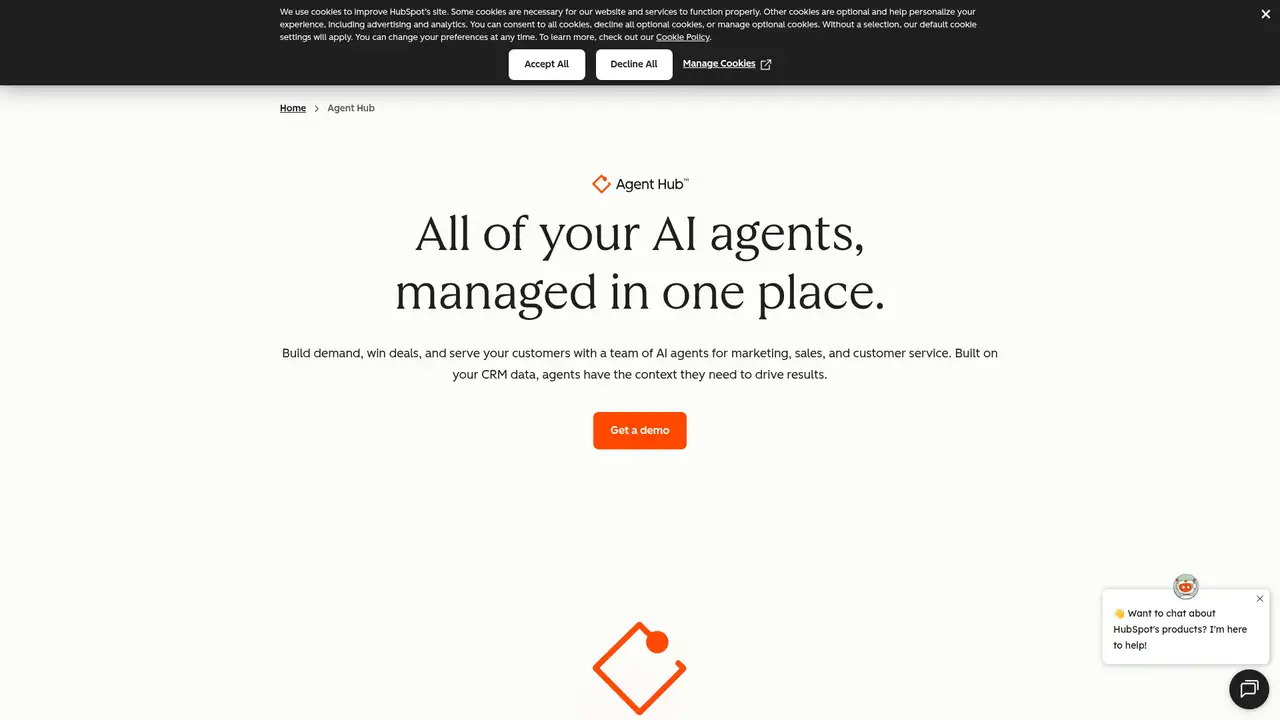 HubSpot Breeze AI website screenshot