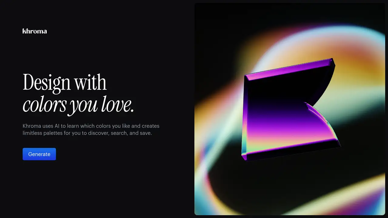 Khroma website screenshot