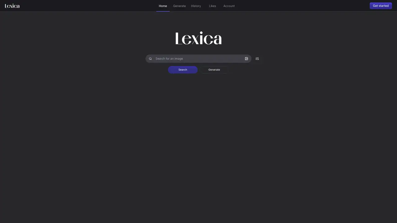 Lexica website screenshot