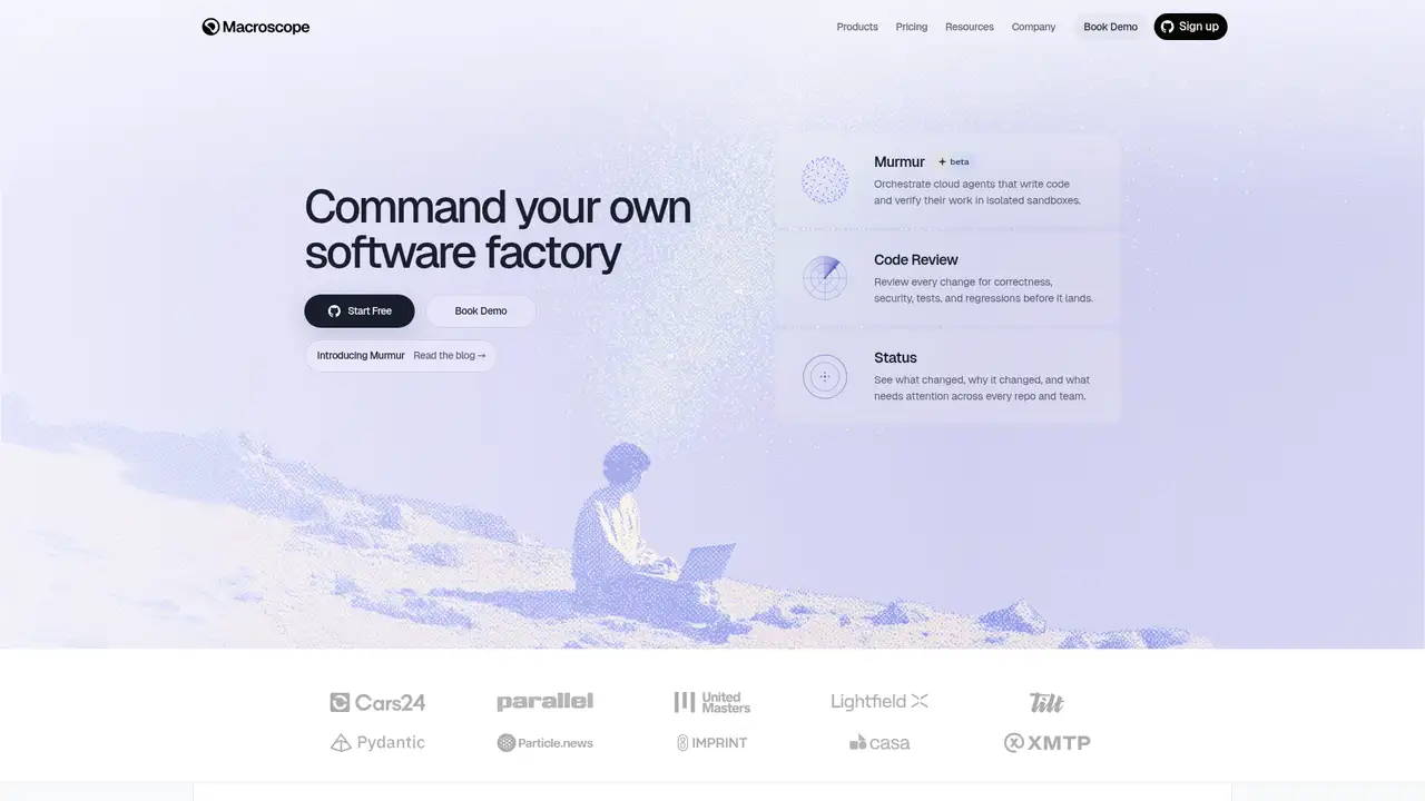 Macroscope website screenshot