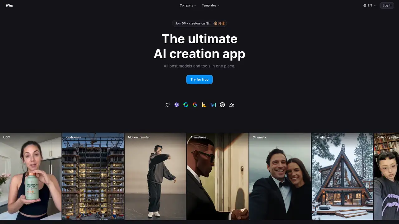 Nim website screenshot