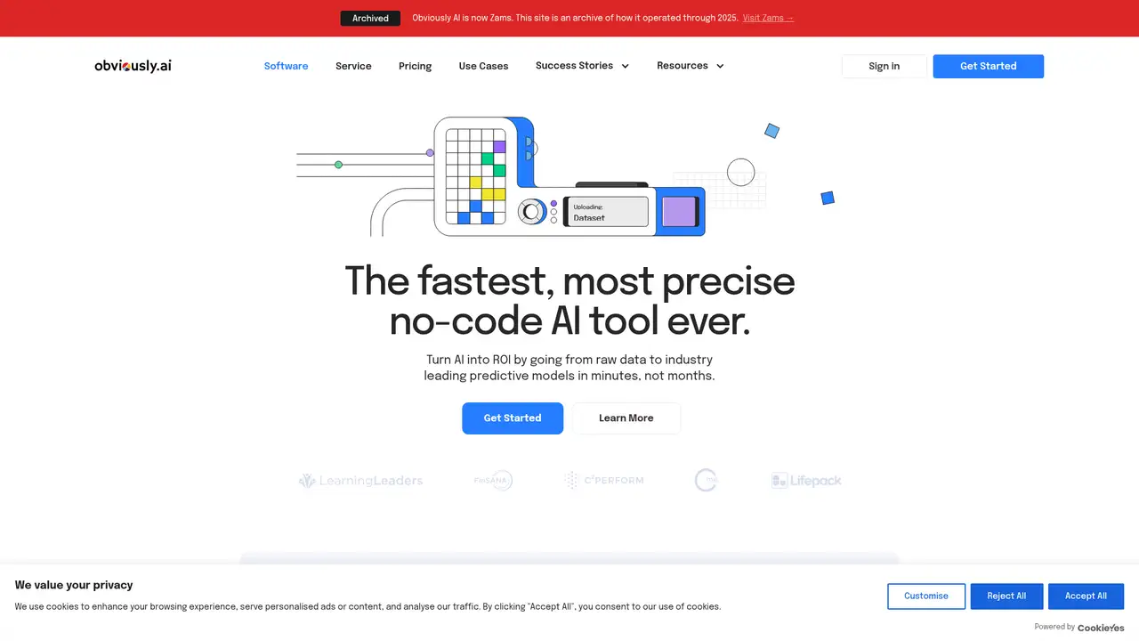 Obviously AI website screenshot