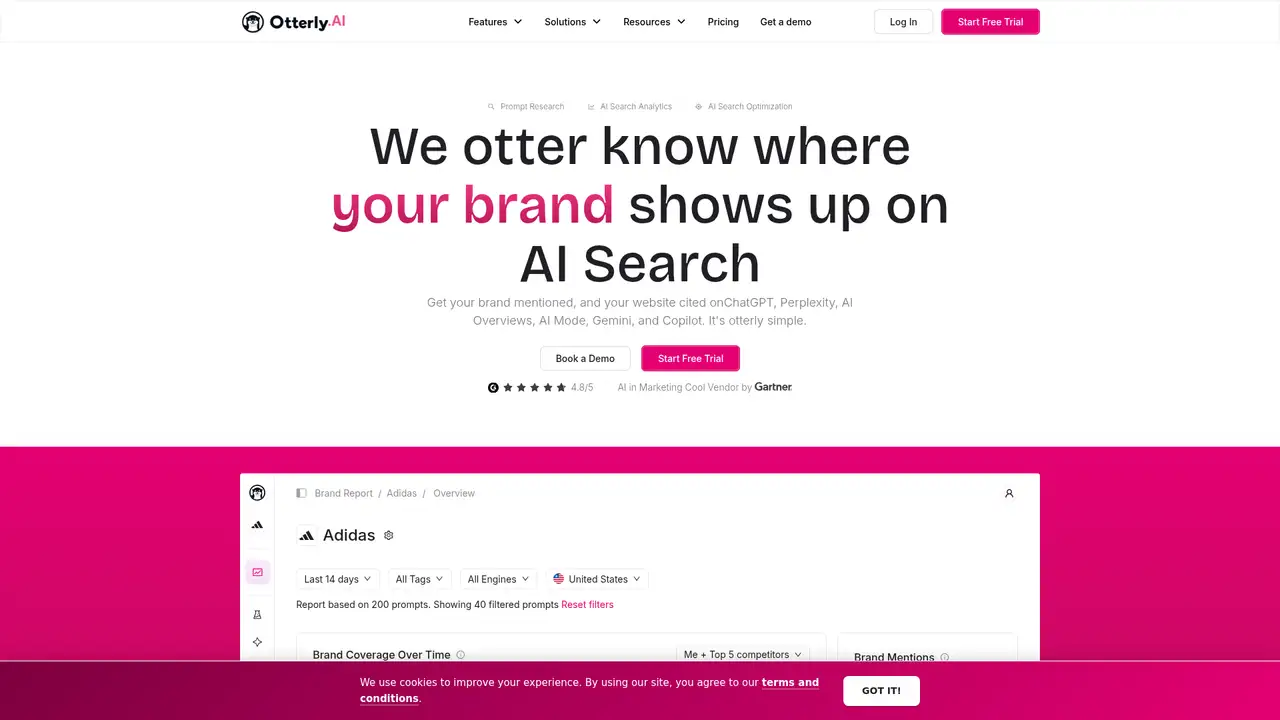 Otterly.AI website screenshot