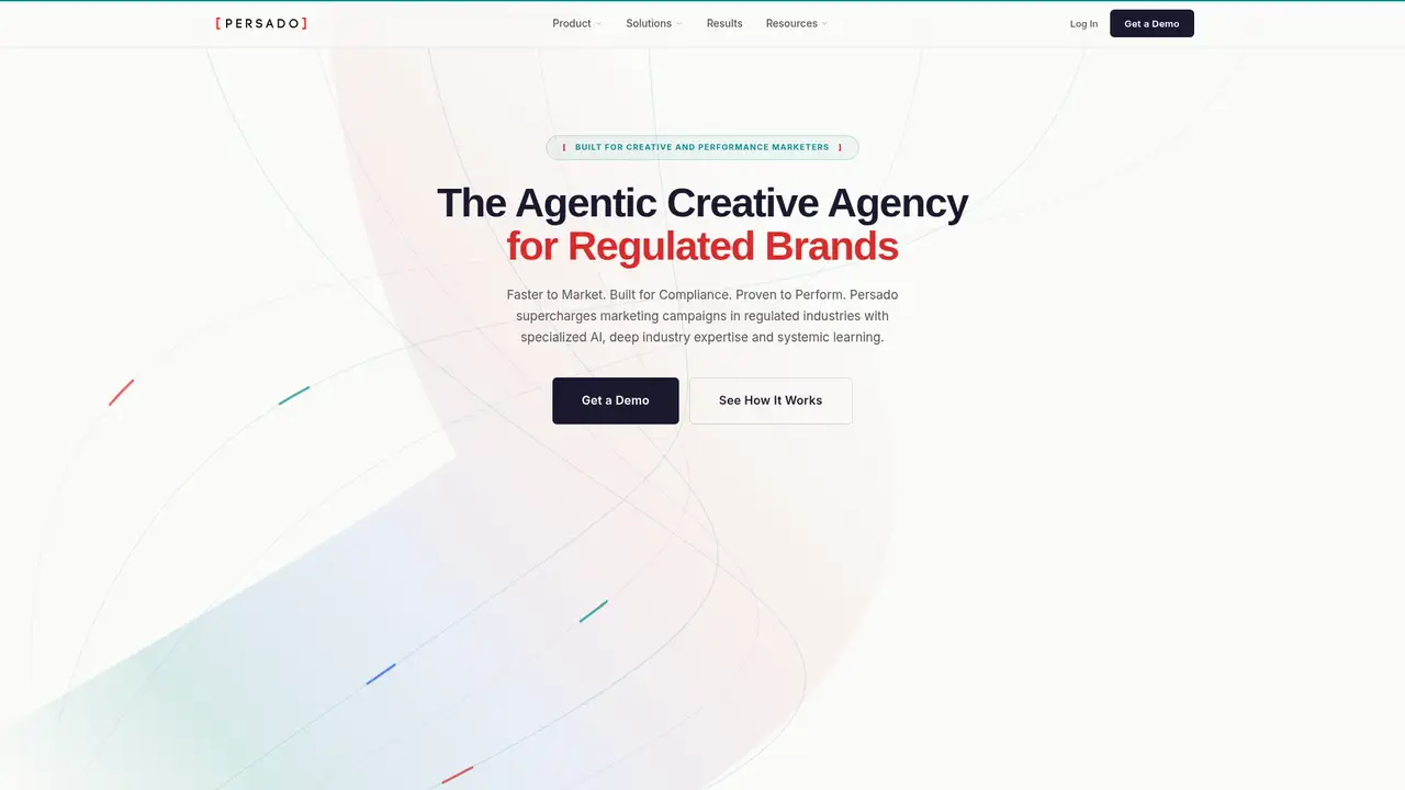 Persado website screenshot