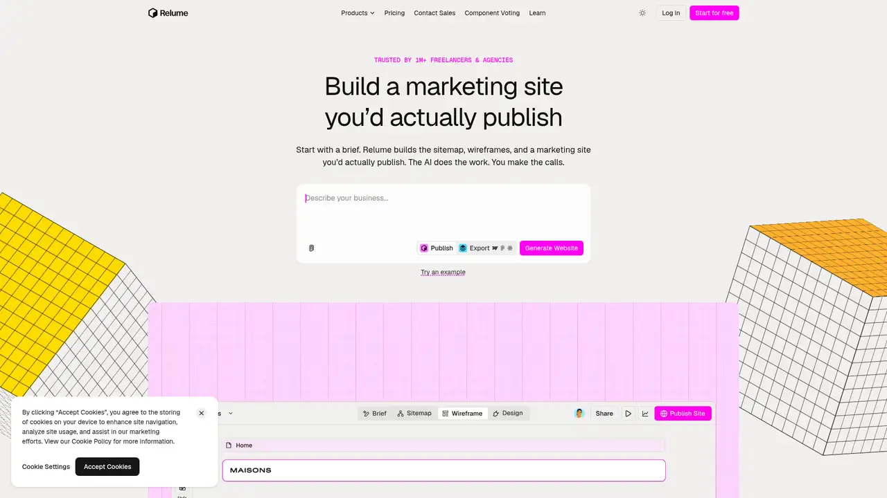 Relume website screenshot