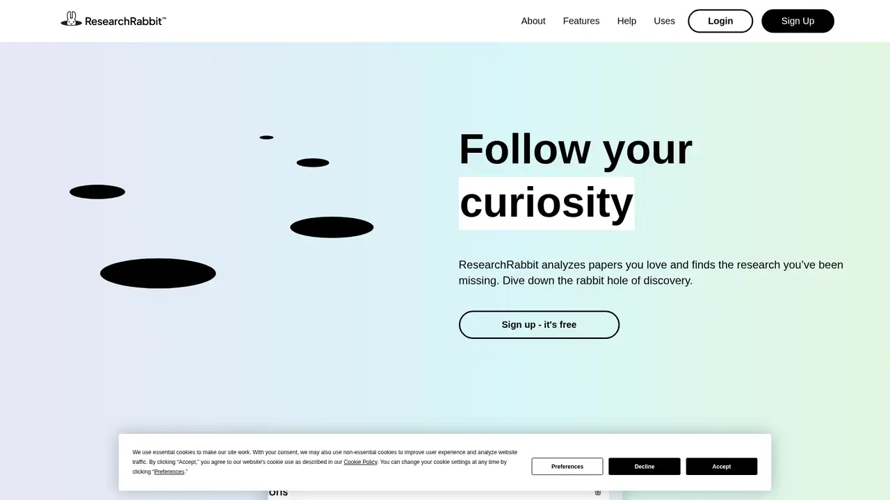 ResearchRabbit website screenshot