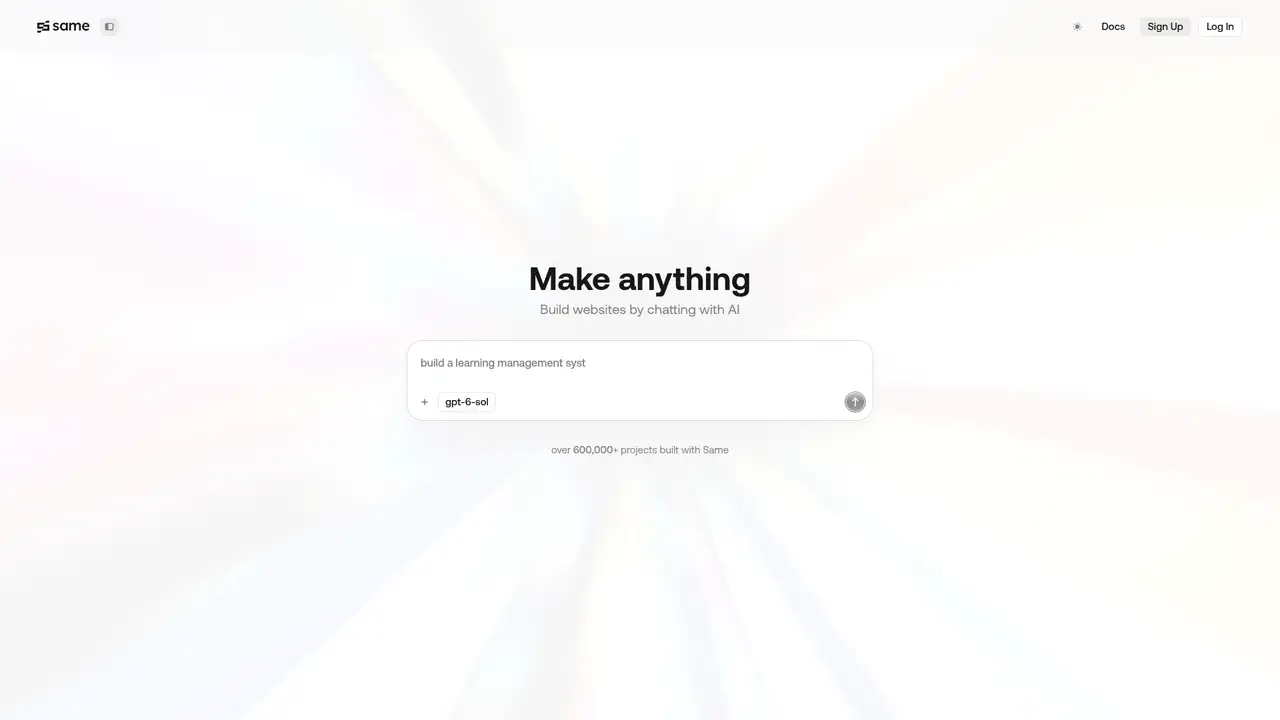 Same website screenshot