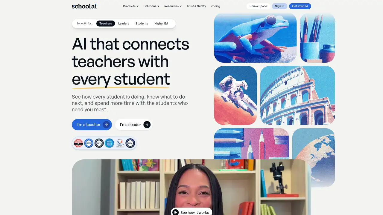 SchoolAI website screenshot
