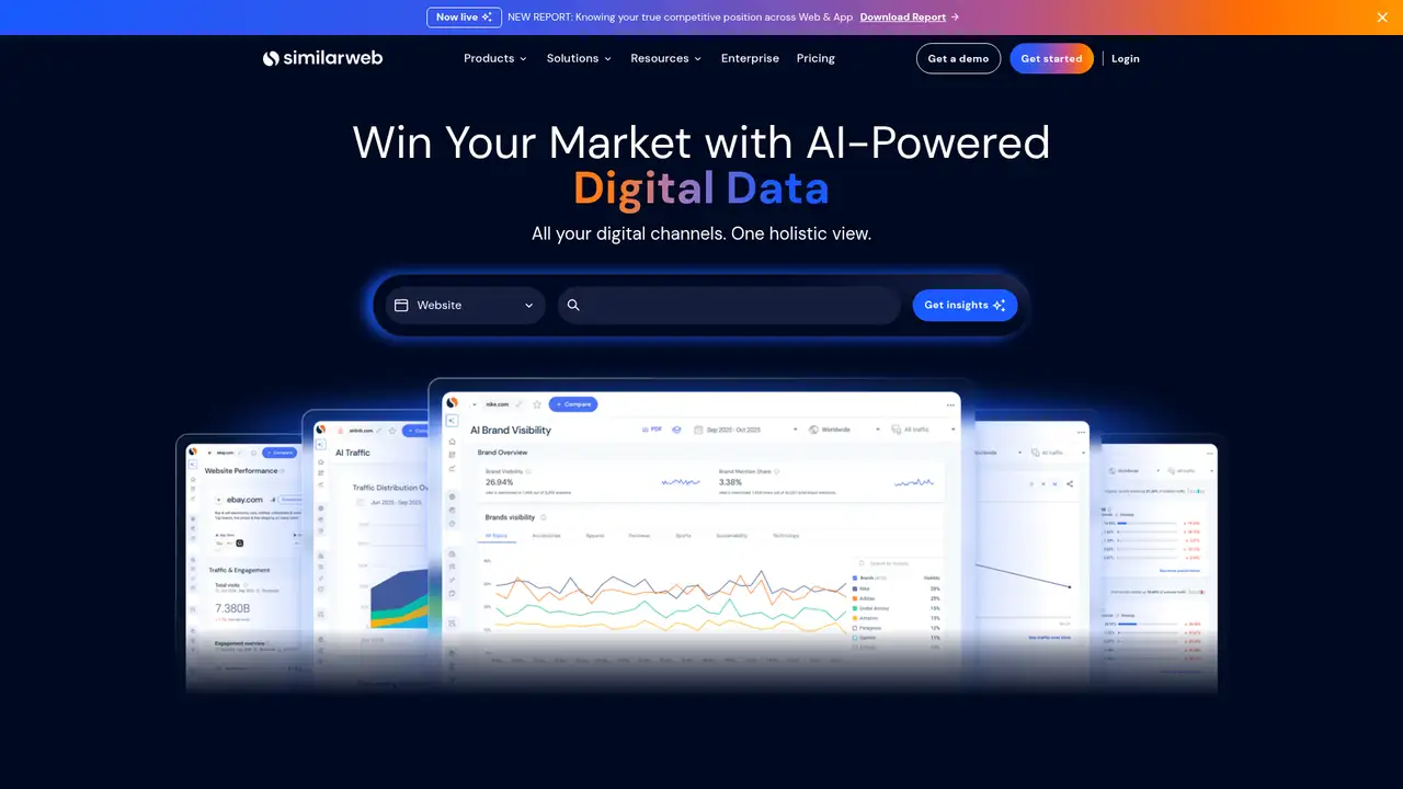 Similarweb website screenshot