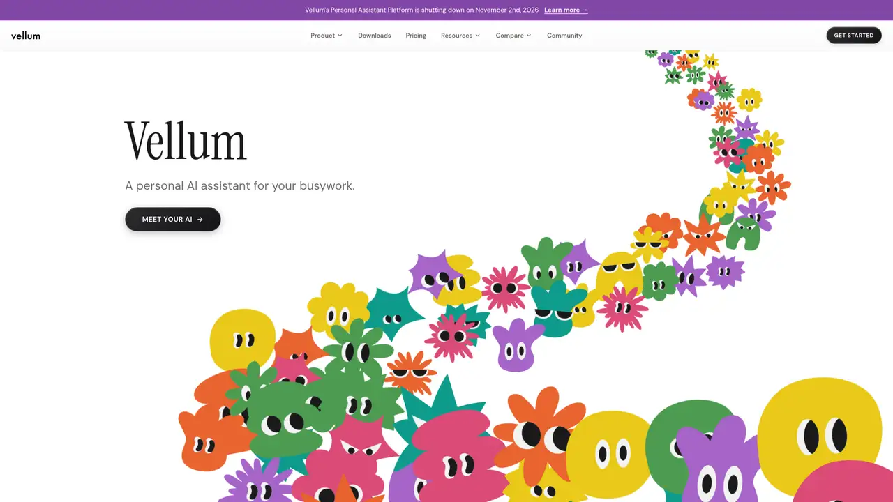 Vellum website screenshot