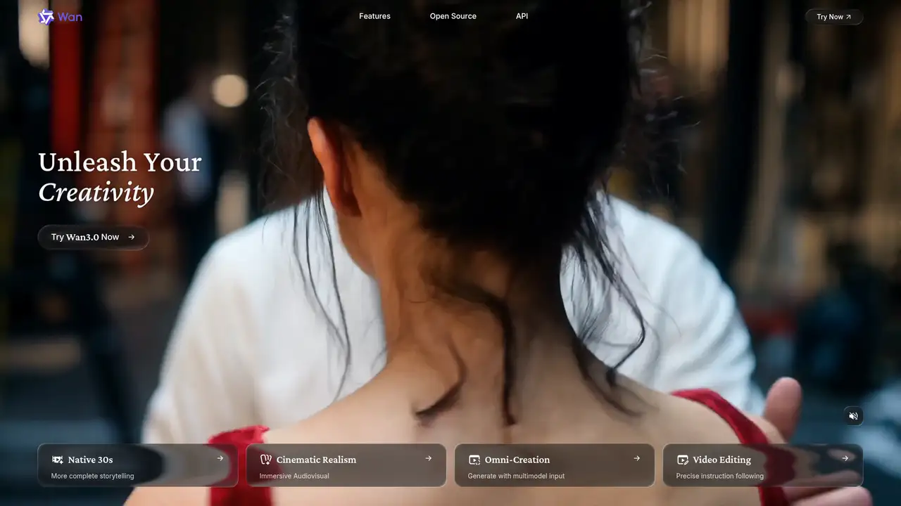 Wan website screenshot